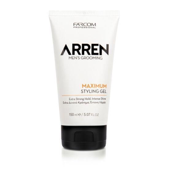 Farcom Arren Men | Styling Gel Maximum Hold 150ml - New Hair Supplies Ireland 